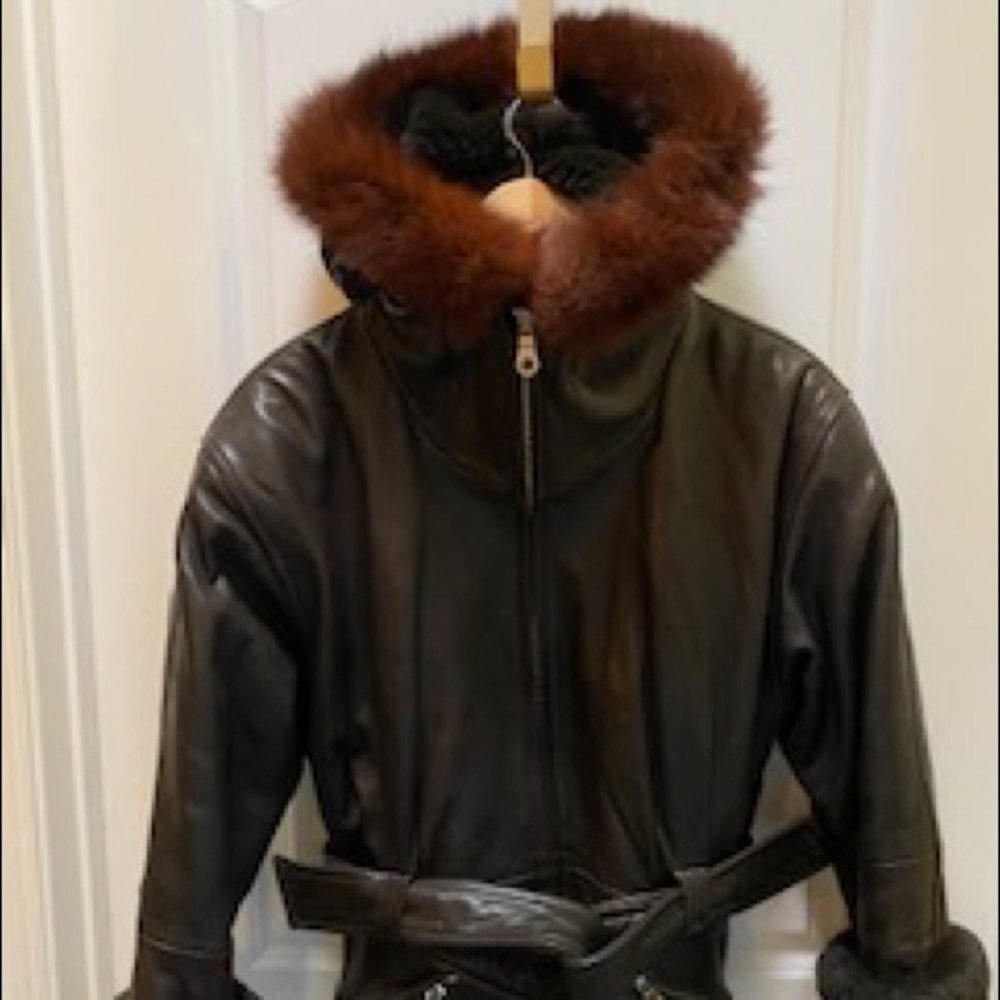 Genuine Leather Winter Jacket by Andrew Marc